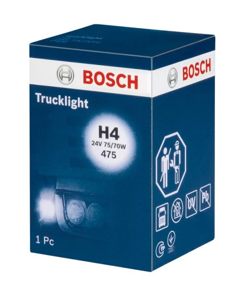Лампа H4 75/70W 24V Trucklight картон - кратн. 10 шт