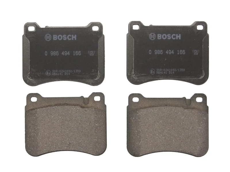 Комплект гальмівних накладок, дискове гальмо, Bosch 0986494166