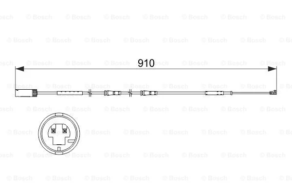 Конт. попер. сигналу, знос гальм. накл., Mini Countryman Paceman 10-16, Bosch 1987473522