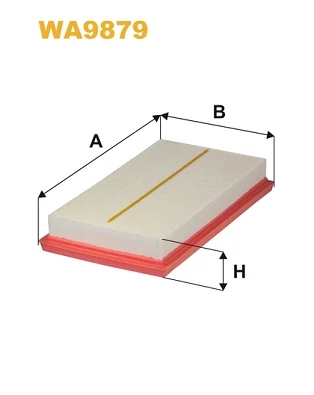 Повітряний фільтр, фільтрувальний елемент, Lexus ES (Z10)Toyota C-HR, Corolla (E210)), Wix Filters WA9879