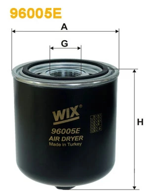 Патрон осушувача повітря, пневматична установка, Wix Filters 96005E