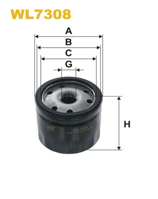 Оливний фільтр, фільтр для накручування, Wix Filters WL7308