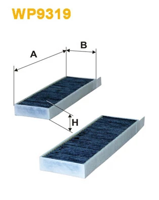 Фільтр, повітря у салоні, 30мм, вугільний фільтр, Citroen Berlingo III, C4, C4 Picasso, Peugeot 3008, 5008, Partner III Wix Filters (WP9319), Wix