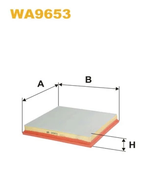 Повітряний фільтр, Wix Filters WA9653