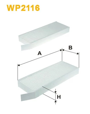 Фільтр, повітря у салоні, Wix Filters WP2116