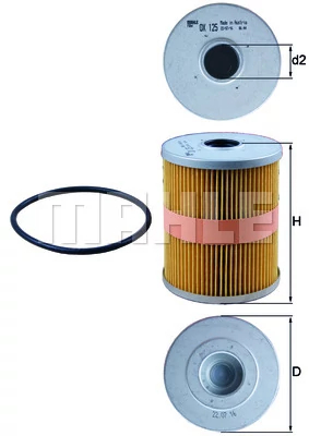 Оливний фільтр, Knecht OX125D