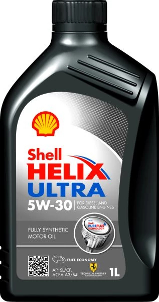 Олива моторна Shell Helix Ultra 5W30 1L (ACEA A3/B3, A3/B4 BMW L-01 MB 229.5/226.5 VW 502.00/505.00 RN0700/0710)