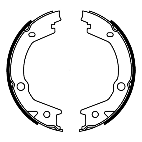 Комплект гальмівних колодок, стоянкове гальмо, задня вісь, Hyundai Matrix, Sonata V, Tucson, Kia Spartage (170x27), Abe C00527ABE