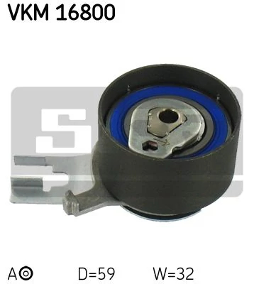 Натяжний ролик, зубчастий ремінь, Skf VKM16800