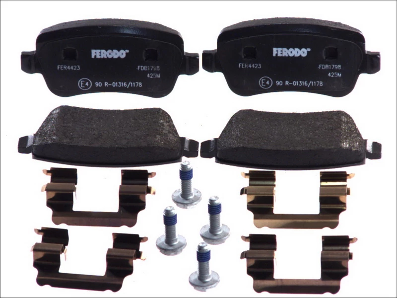 Комплект гальмівних накладок, дискове гальмо, Ferodo FDB1798