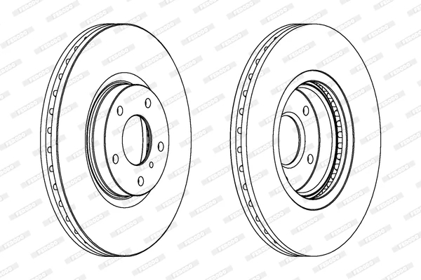 Гальмівний диск, Ferodo DDF1505C-1