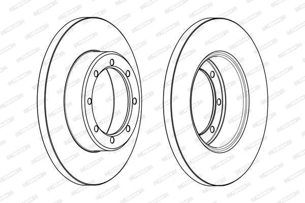 Гальмівний диск, Ferodo DDF1977C