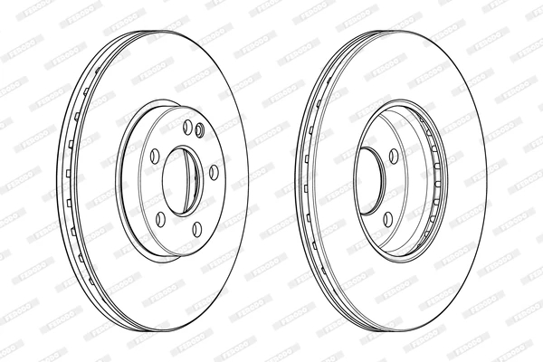Гальмівний диск, Ferodo DDF2334C-1