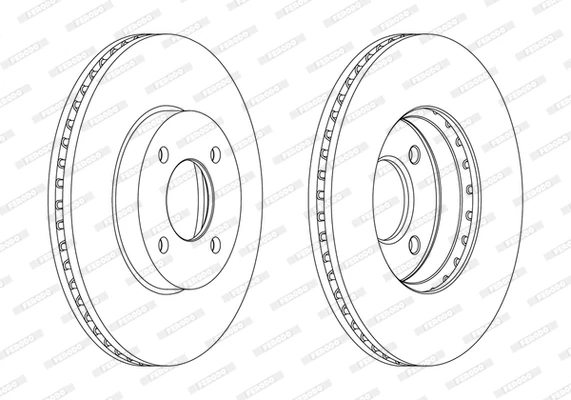 Гальмівний диск, Ferodo DDF2068C