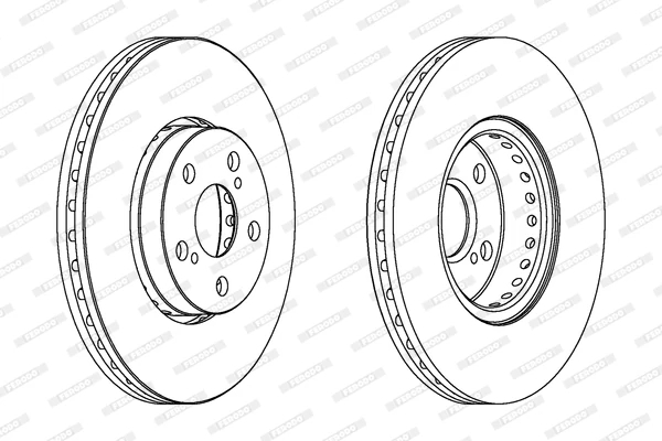 Гальмівний диск, Ferodo DDF1575C
