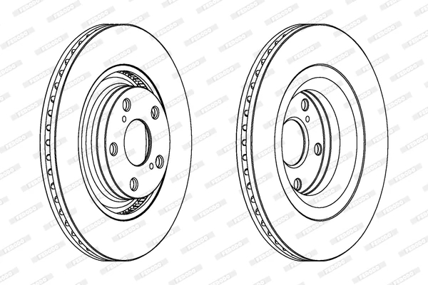 Гальмівний диск, Ferodo DDF1754C