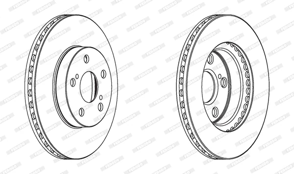 Гальмівний диск, Ferodo DDF1886C