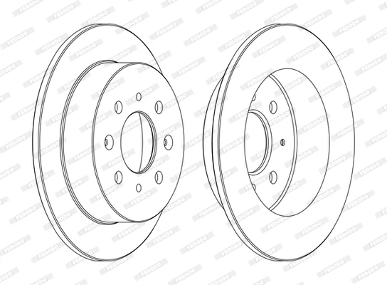 Гальмівний диск, Ferodo DDF1358C