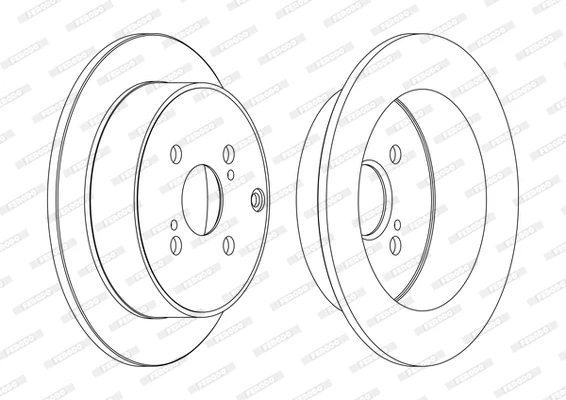Гальмівний диск, Ferodo DDF1409C