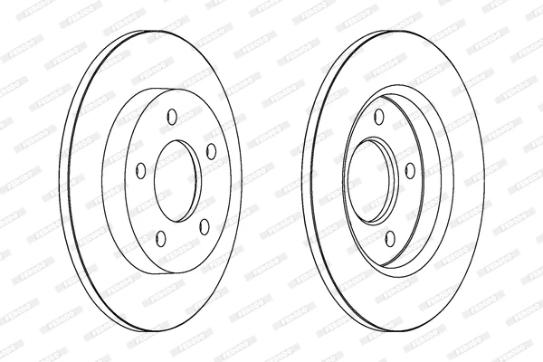 Гальмівний диск, Ferodo DDF1420C