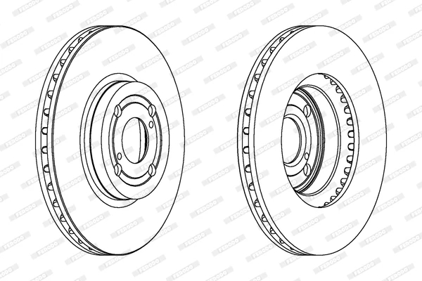 Гальмівний диск, Ferodo DDF1461C