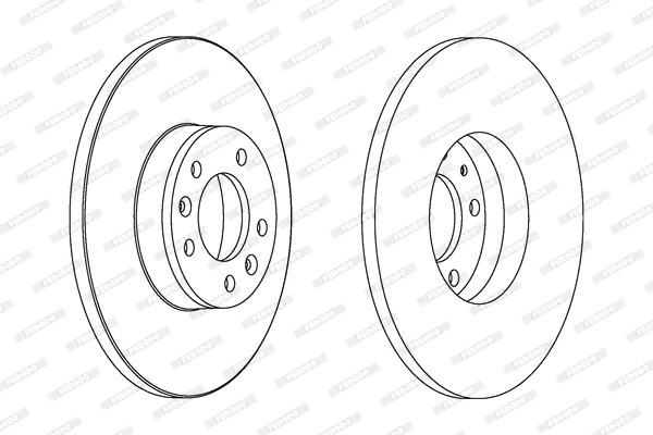 Гальмівний диск, Ferodo DDF1602C