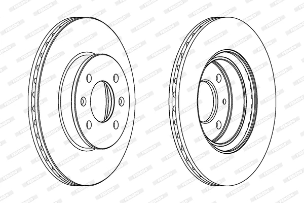 Гальмівний диск, Ferodo DDF1636C