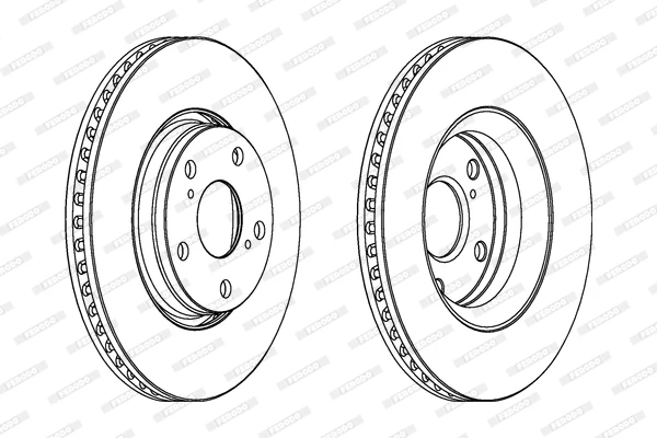 Гальмівний диск, Ferodo DDF1756C