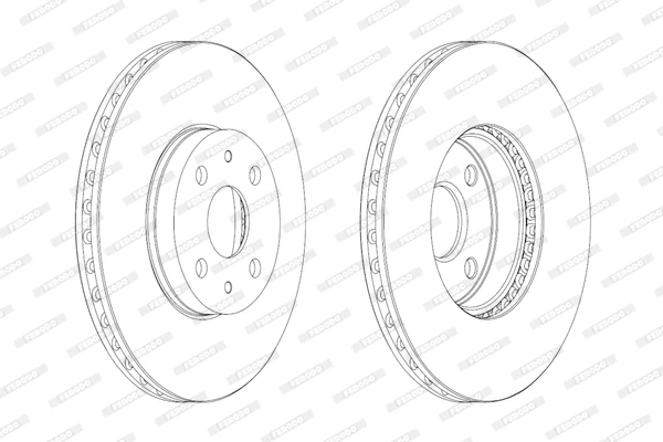 Гальмівний диск, Ferodo DDF1780C