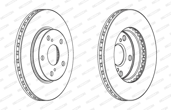 Гальмівний диск, Ferodo DDF1789C