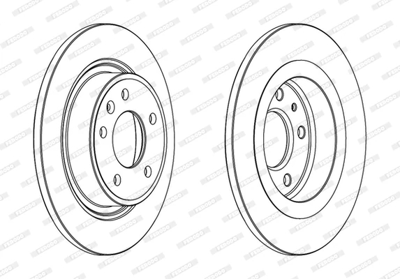 Гальмівний диск, Ferodo DDF1871C