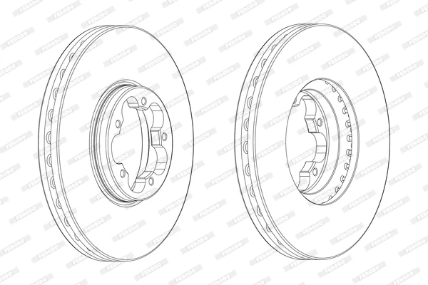 Гальмівний диск, Ferodo DDF2470-1