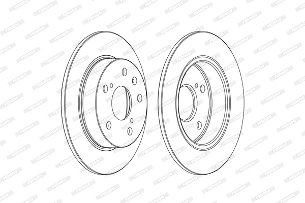 Гальмівний диск, Ferodo DDF2493C