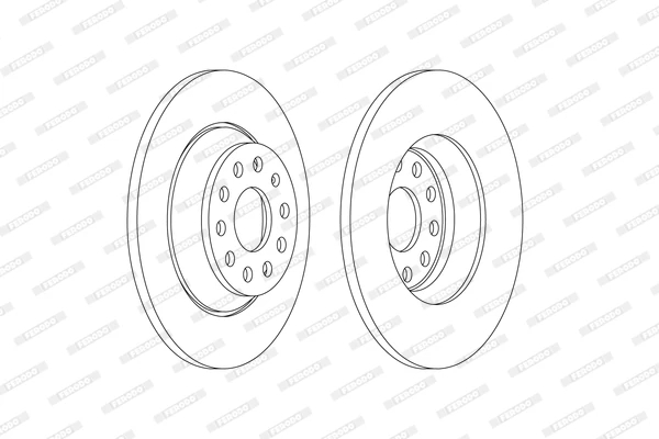 Гальмівний диск, Ferodo DDF2506C