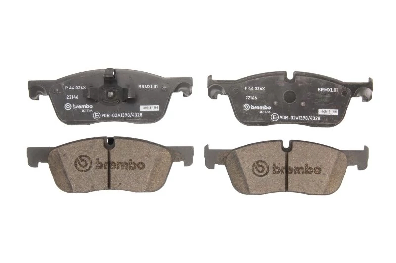 Комплект гальмівних накладок, дискове гальмо, Brembo P44026X