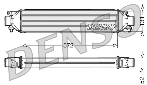 Охолоджувач наддувального повітря, Denso DIT09107