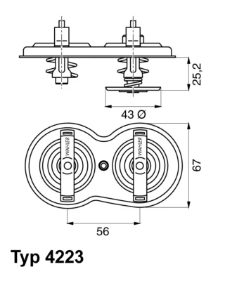 Термоcтат, Wahler 4223.75D