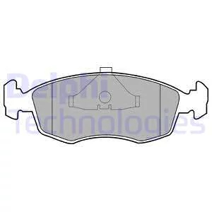 Гальмівні колодки, дискові, Delphi LP0587