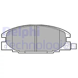 Гальмівні колодки, дискові, Delphi LP0629