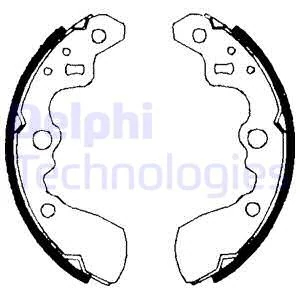 Комплект гальмівних колодок, Delphi LS1710