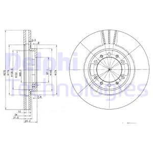 Гальмівний диск, Delphi BG3099