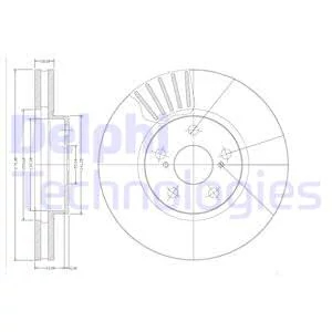 Гальмівний диск, Delphi BG3189