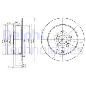 Гальмівний диск, Delphi BG3822
