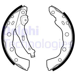 Комплект гальмівних колодок, Delphi LS1880
