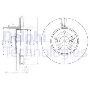 Гальмівний диск, Delphi BG3850