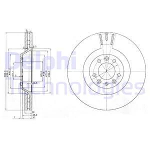 Гальмівний диск, Delphi BG9844