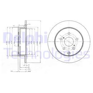 Гальмівний диск, Delphi BG4051