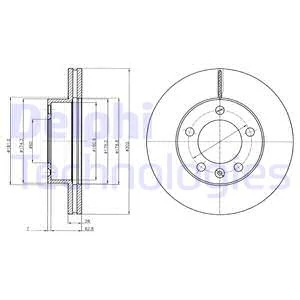 Гальмівний диск, Delphi BG4328
