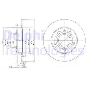 Гальмівний диск, Delphi BG2753C