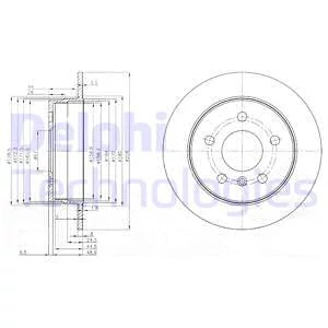 Гальмівний диск, Delphi BG3910C